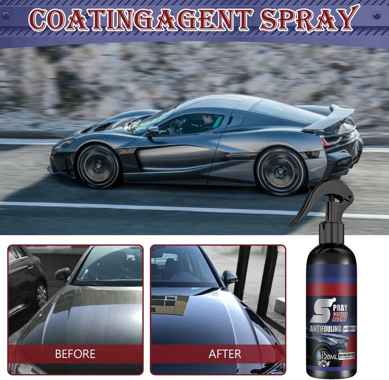 Compensai Rayhong An-tifouling Spray,An-tifouling Spray for Cars,Multi-Functional Coating Renewal Agent Sp ray,Rayhong S pray Coating Agent,3 in 1 High Protection Quick(2Pcs) - Image 4